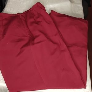 *SOLD* Talbots Cranberry Pure Silk Pants-10